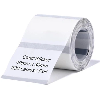 Этикетки NIIMBOT TT40*30-230 Clear For B1/B21/B3S (A2G88318801)