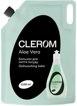 Бальзам для миття посуду Clerom Aloe Vera Дой-пак 1.1 л (4820287020098)