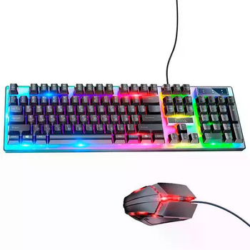 Комплект мышь + клавиатура Hoco GM18 Luminous Gaming Keyboard and Mouse Set Black