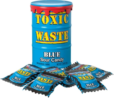 Цукерки Toxic Waste Синя бочка 42 г (5060045053121)