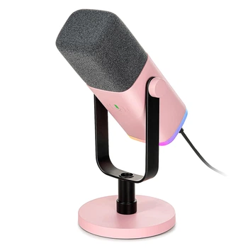 Мікрофон динамічний Fifine AM8 XLR/USB Pink