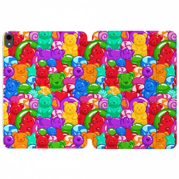 Чохол книжка, обкладинка для планшета Apple iPad 11" A16 2025 (Желейні ведмедики, ведмеді, желе солодощі, їжа, кавай) 11th епл айпад 11 generation