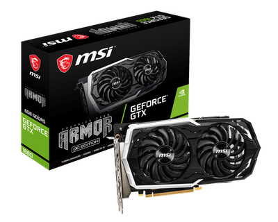 Відеокарта MSI GeForce GTX 1660 Armor OC 6GB GDDR5 (GeForce GTX 1660 ARMOR 6G OC:5), Б/в