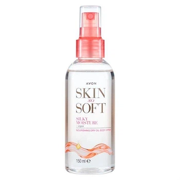 Питательный лосьон-спрей для тела Avon Skin So Soft с маслом арганы «Нежность шелка», 150 мл