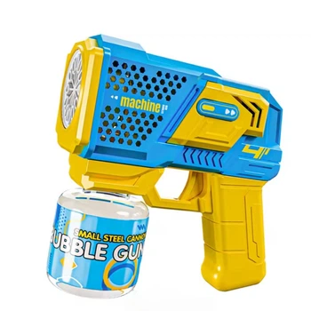 Бластер мильних бульбашок Bubble Gun жовто-синій