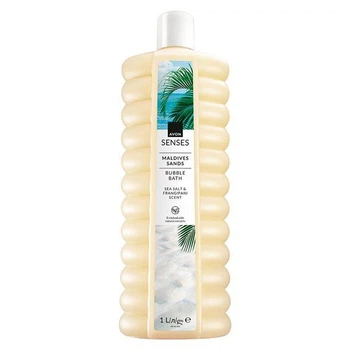 Пена для ванны Avon Senses «Мальдивские пески»(морская соль и франжипани) 1000 мл