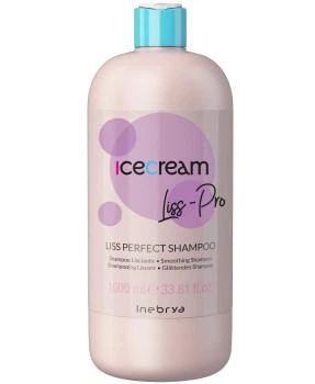 Шампунь разглаживающий жесткие и пушистые волосы Inebrya Ice Cream Liss Perfect Shampoo 1000 мл
