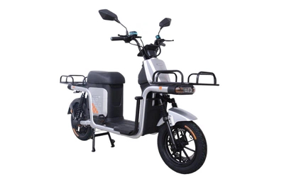 Электроскутер Грузовой с двумя большими багажниками Crosser MAX PRO (1200W 72V 24Ah) Серый