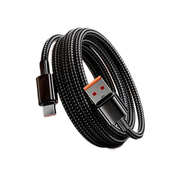 Кабель USB Type-C 5м для питания и передачи данных Xiaomi, Huawei, OPPO, vivo Чёрный ( код: USBType-C5mB )