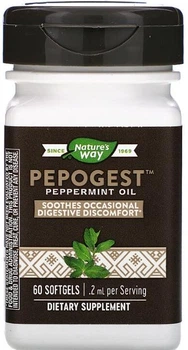 Масло м'яти Nature's Way Peppermint Oil 60 капсул в упаковці (ARE-574255)