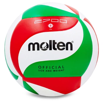 М'яч волейбольний Molten V5M2700 розмір №5 для зали (Indoor) White-Red-Green