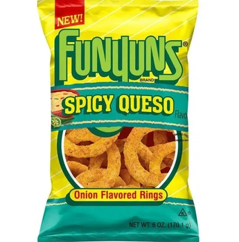 Луковые кольца Funyuns Spicy Queso Onion Flavored Rings Snacks 170г