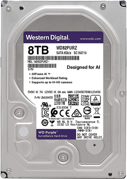 Жорсткий диск Western Digital Purple 8TB (WD82PURZ)