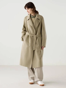 Пальто осіннє довге жіноче Uniqlo 283349431 S Бежеве (1159833690)