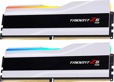 Оперативна памʼять G.Skill DDR5-6400 32768MB PC5-51200 (Kit of 2x16384MB) Trident Z5 RGB White (F5-6400J3239G16GX2-TZ5RW)