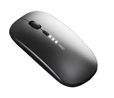 Мышь беспроводная INPHIC M1Pro с подключением USB 2.4ГГц + Bluetooth, аккумулятором, 2400 DPI, серый