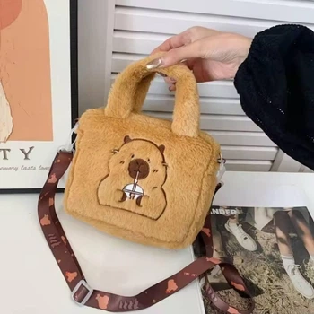 Мягкая плюшевая Сумочка Zumy Капибара детская сумка подарок на день рождения