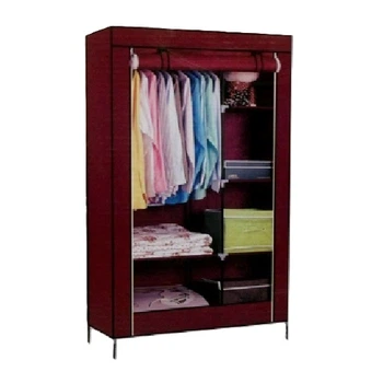 Розкладна тканинна шафа Stenson R93323 — 105×45×175 см, для зберігання речей