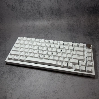 Ігрова механічна клавіатура Ajazz AK820 White з білою підсвіткою HOT SWAP Сині світчі