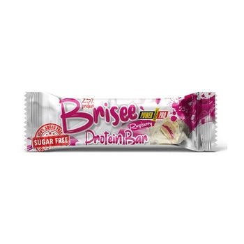 Батончик без цукру малина Power Pro 25% Brisee Protein Bar 55 г