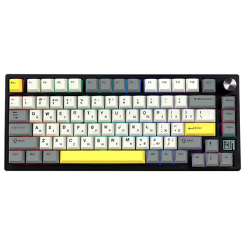 Клавіатура Epomaker TH80 SE 75% Flamingo Switch Hot-Swap (2.4G/BT/USB) RGB UA Black (TH80-SE-B-F)