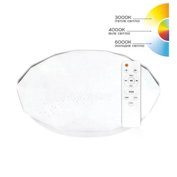 Светильник светодиодный Biom SMART SML-R44-55-RGB 3000-6000K 55Вт с д/у (23953)
