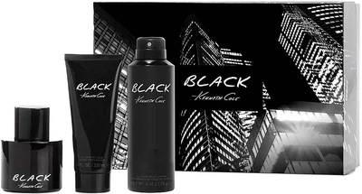 Набір (edt/100ml + ash/balm/100ml + b/spray/170g) - Kenneth Cole Black (1426780-31155079)