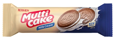 Упаковка печенья Roshen Multicake Milky Cream 180 г х 28 шт (4823077622533)
