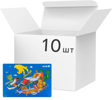 Упаковка подкладок настольных Kite Hot Wheels 42.5х29 см х 10 шт (HW25-207-2)
