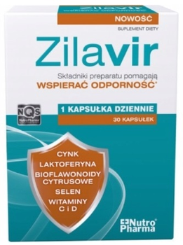 Suplement diety NutroPharma Zilavir 30 kapsułek (5907513003694)