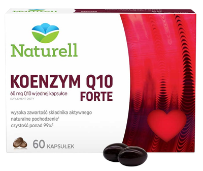 Suplement diety Naturell Koenzym Q10 Forte 60 kapsułek (5907377138914)
