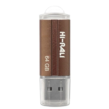 Флеш-накопитель USB Hi-Rali Corsair Series 64 GB USB-A 2.0 Bronze (HI-64GBCORBR)