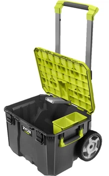 Ящик модульний для інструменту Ryobi Link RSL201, на коліщатках, телескопічне руків'я, 39х57х49.5см, пластик