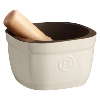 Ступка керамическая с пестиком Emile Henry Kitchen Tools 950 мл бежевый 020257 (08701298)