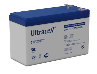 Батарея аккумуляторная Ultracell UL9-12, 12В, 9Ач, AGM