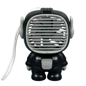 Вентилятор Mini K9 Astronaut (з вбуд. акум. 3 режими) Чорний