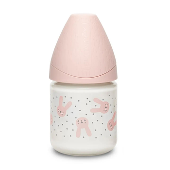 Пляшечка для годування скляна Suavinex 120 мл, pink 306645