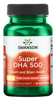 Suplement diety Swanson Super DHA 500 30 kapsułek (87614170626)