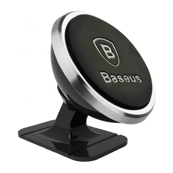 Магнітний тримач для смартфона Baseus Car and Desk Holder SUGENT-NT0S (Сріблястий)