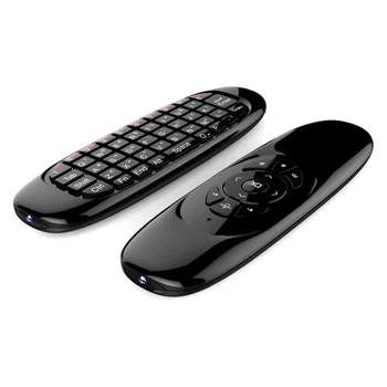 Пульт з гіроскопом і клавіатурою QWERTY Vontar Air Mouse C120 (Чорний)