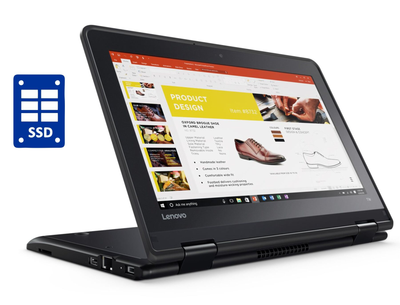 Нетбук-трансформер Lenovo ThinkPad Yoga 11e G3 / 11.6" (1366x768) IPS Touch / Intel Celeron N3160 (4 ядра по 1.6 - 2.24 GHz) / 4 GB DDR3 / 128 GB SSD / Intel HD Graphics / WebCam / Win 10 Pro б/у