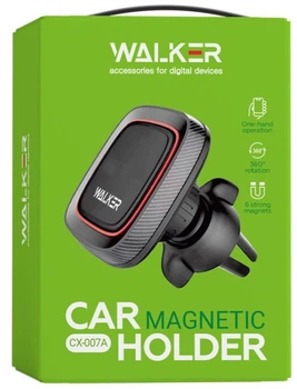 Автодержатель магнитный WALKER CX-007A black
