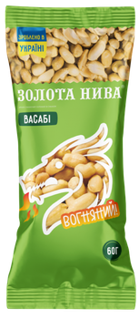 Арахис жареный со вкусом васаби «Золотая Нива», 60г
