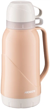 Термос Ardesto Gemini Gourmet, 1800мл, пластик, боросилікатне скло, рожевий світлий
