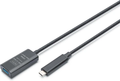 Активный высокоскоростной удлинитель USB 3.2 USB Type-C - USB AF Digitus 5m black