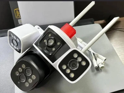 Уличная wi-fi камера видеонаблюдения AMST с кронштейном поворотная 16 Мп ZOOM 10х