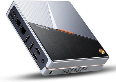Мини ПК SHAREVDI K2-C8 / Intel N100 / RAM 8GB / SSD 256GB / 2 х HDMI / 2 х LAN / Wi-Fi 6 / Bluetooth 5.2 / Windows 11 / Grey