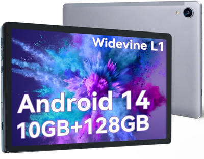 Планшет 10.1" HiGrace C107 4+6/128Gb 8 ядер Android 14 5000 mAh Серый Б/В