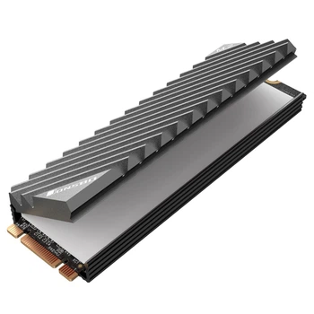 Радіатор охолодження для SSD M.2 NVMe 2280 Jonsbo з термопрокладкою, алюмінієвий, сірий Сірий (M160019)