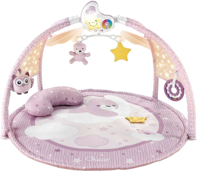 Mata edukacyjna z projektorom Chicco First Dreams Enjoy Colours 3 w 1 Różowa (8058664112531)